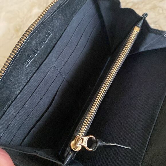 See By Chloe Python Leather Large Zippered Clutch Wallet - Picture 10 of 17